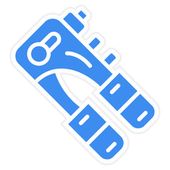 Vector Design Rivet Gun Icon Style