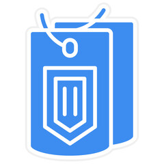 Vector Design Dog Tag Icon Style