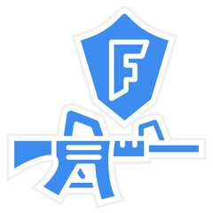 Vector Design Fortnite Icon Style