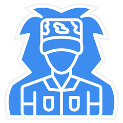 Vector Design Ghilie Suit Icon Style