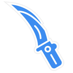 Vector Design Melee Weapon Icon Style