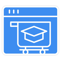 Vector Design Online Courses Icon Style