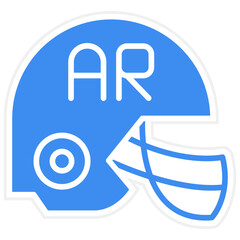 Vector Design Ar Helmet Icon Style