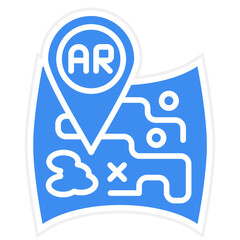 Vector Design Ar Navigation Icon Style