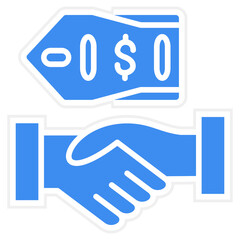 Vector Design Buyout Price Icon Style