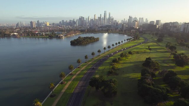 Sunrise over Albert Park Lake, Melbourne 2