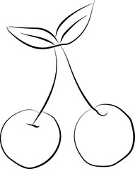 cherry sketch