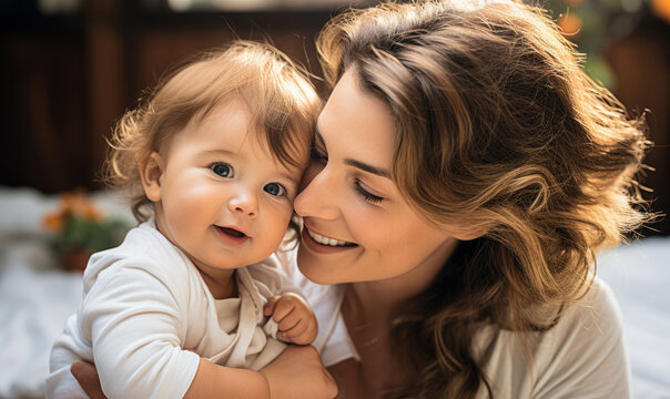 Love and Bonding: Mother and Baby Portrait