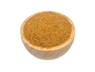 isolate brown sugar in a wooden bow
