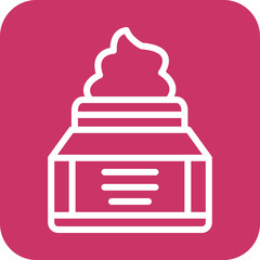 Vector Design Cream Icon Style