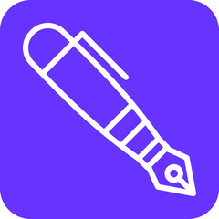Vector Design Fountain Pen Icon Style