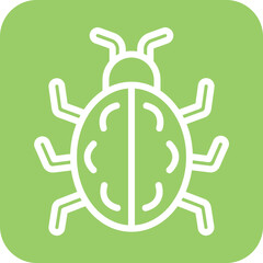 Vector Design Bug Icon Style