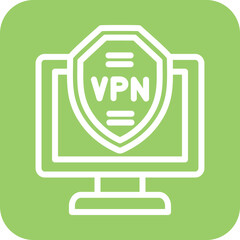 Vector Design VPN Icon Style