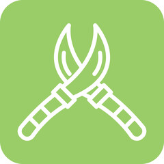 Vector Design Pruners Icon Style
