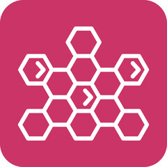 Vector Design Honeycomb Icon Style