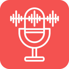 Vector Design Voice Recorder Icon Style
