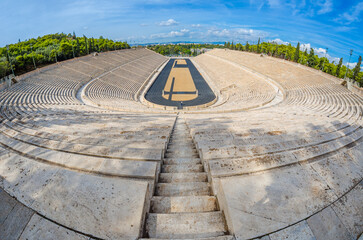 Panathenaic stadium or Kallimarmaro stadium build entirely from marble