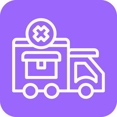 Vector Design Failed Delivery Icon Style