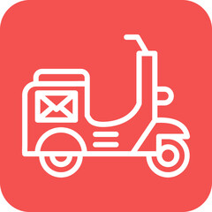 Vector Design Mail Bike Icon Style