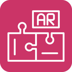 Vector Design Ar Puzzle Icon Style