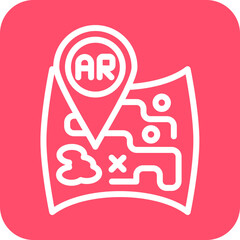 Vector Design Ar Navigation Icon Style