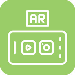 Vector Design Ar Social Icon Style