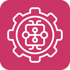 Vector Design Machine Learning Icon Style