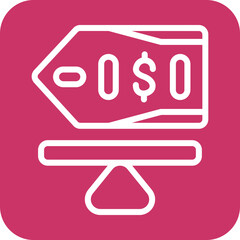 Vector Design Fair Market Value Icon Style