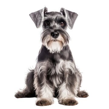 dog looking isolated on white