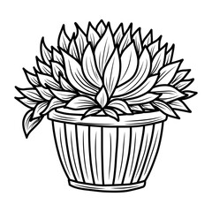 coloring page.Autumn foliage coloring book, black and white linear illustration