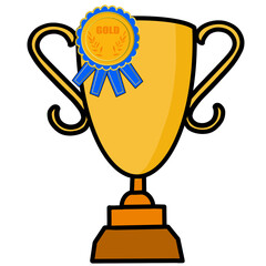 gold trophy cup