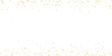Starry night fairy tale background. Cute sparkling twinkles, christmas spirit in the air. Festive stars vector illustration on white background.