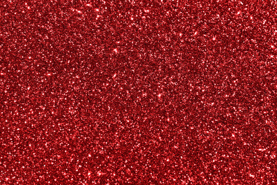 Red glitter bokeh texture background.  New Year, Christmas, Valentine, Wedding, Chinese New Year and all celebration background concepts. 