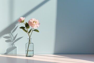 flowers in a vase minimalistic wallpaper
