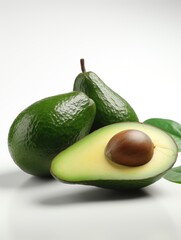 realistic 3d fruit avocado