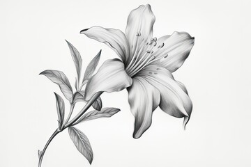 Delicate Sketches of Blossoms: Embracing the Simplicity and Grace of Nature in Simple Flower Drawings, generative AI