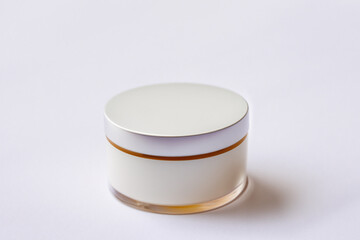 cosmetic branding concept  cream bottle, beautiful cosmetic packaging product and blank space for text or for mockup