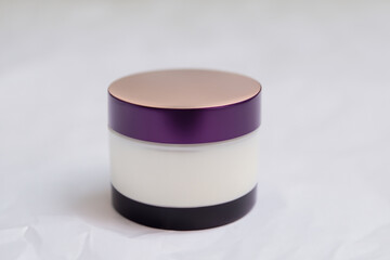 cosmetic branding concept  cream bottle, beautiful cosmetic packaging product and blank space for text or for mockup