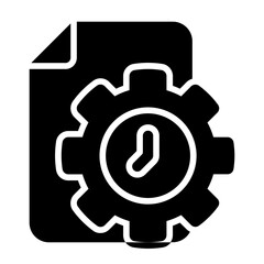 time management glyph icon