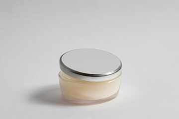 cosmetic branding concept  cream bottle, beautiful cosmetic packaging product and blank space for text or for mockup