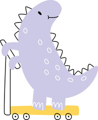 Dinosaur On Cart