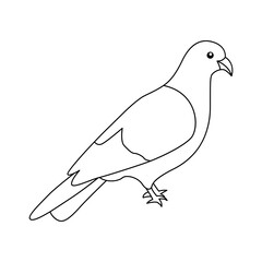 Continuous one line drawing of  bird vector illustration 1