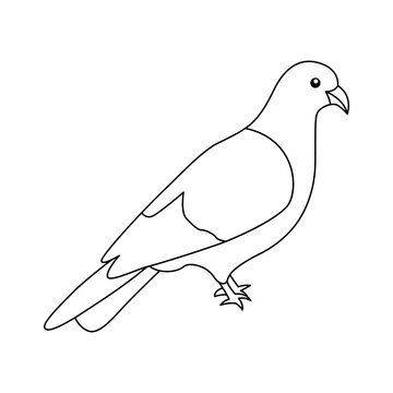 recommend clip art: Continuous one line drawing of  bird vector illustration 1