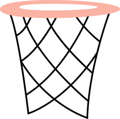 Basketball Basket Doodle