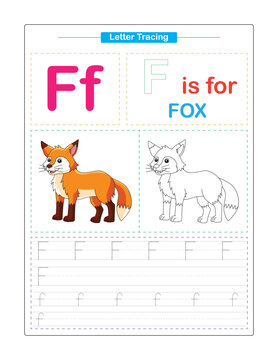 Uppercase and Lowercase. Cute children. Colorful ABC alphabet tracing. Practice worksheet for kids. Learning English vocabulary and handwriting. Letter Trace. Vector illustration