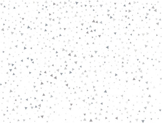 Festive Silver Triangular Confetti