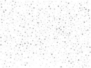 Festive Silver Triangular Confetti