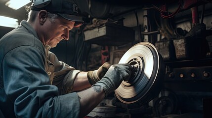 Auto technician focuses on repairing the car's fuel injection system, addressing any issues to guarantee proper fuel combustion and maximize fuel efficiency. Generated by AI.