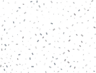 Sparkle Rectangular Silver Confetti