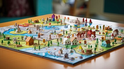 Educational board game that infuses learning with enjoyment, creating a platform for players to explore new concepts and develop. Generated by AI.